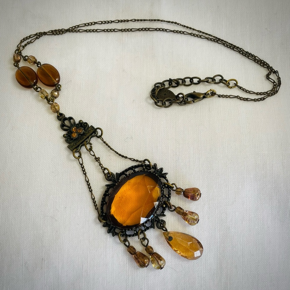 Robert Rose Art Nouveau Inspired - Necklace